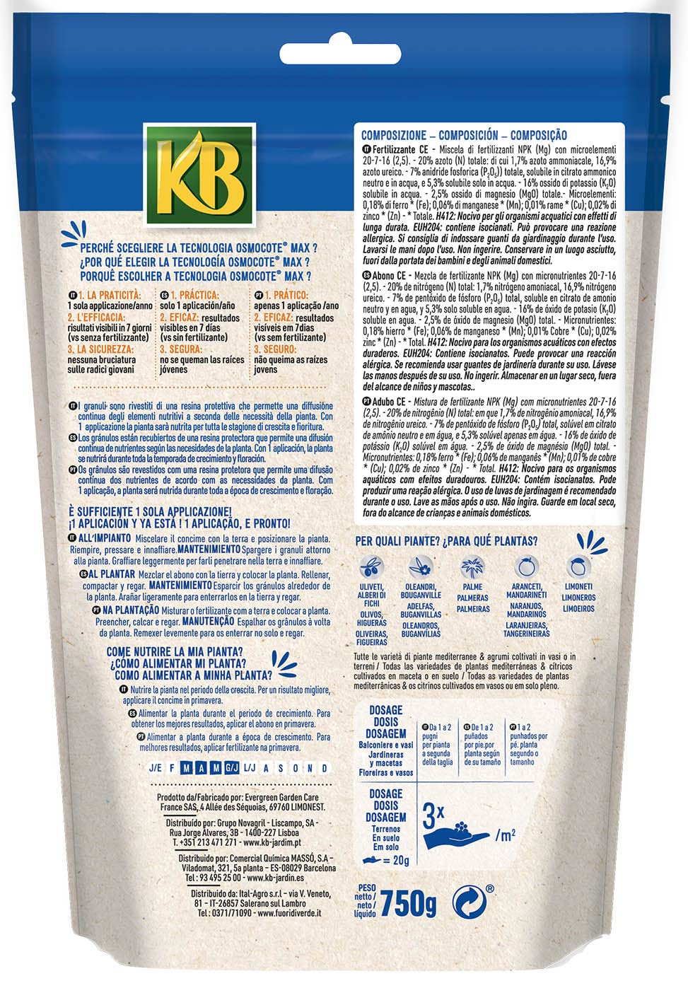 KB Abono Osmocote® Cítricos 750g