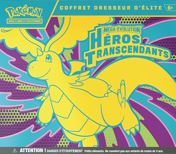 Pokémon : Coffret Dresseur d’élite Méga-Évolution – Héros Transcendants (1 Carte Promo entièrement illustrée, 9 boosters et des Accessoires de Jeu Premium) - 2