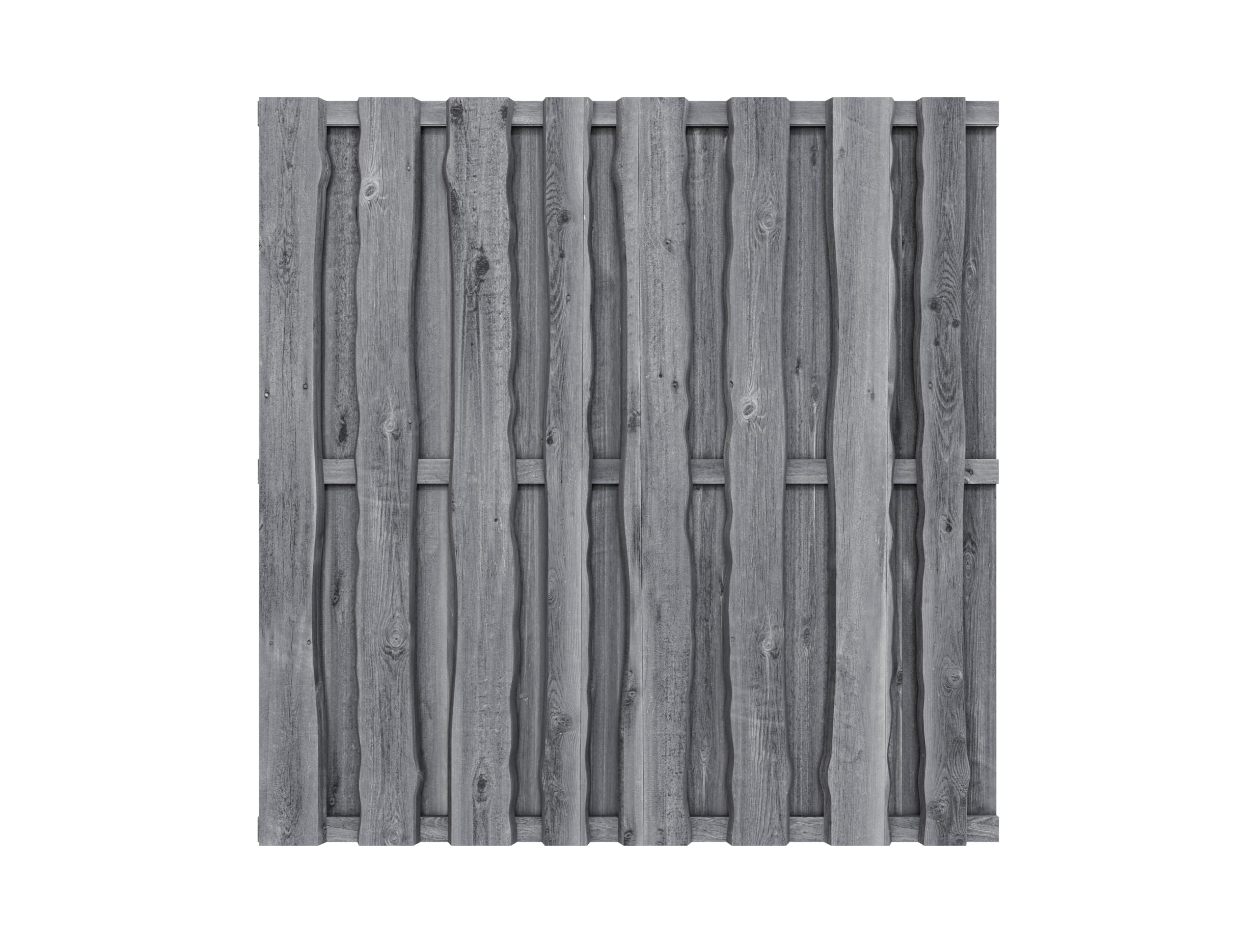 Sichtschutzzaun Gartenzaun Gartentor Brettertzaun kesseldruckimprägniert|wetterfest Kieferholz 180x180x6,2cm Grau