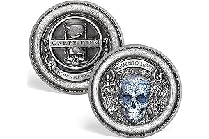 CHURYUML Memento Mori Coin: Carpe Diem Reminder for Stoics