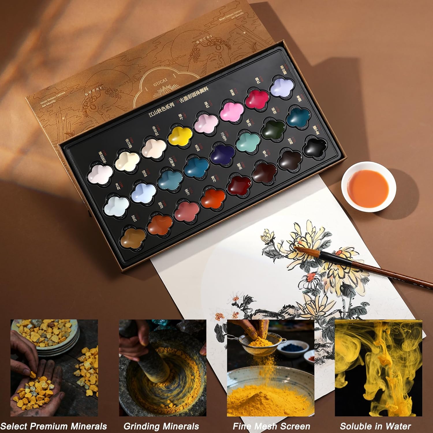 rubens Watercolor Paint Set 24 Colors, Professional Pigment-Rich Water Colors for Adults, Premium Art Supplies Kit, Gift for Artists, Beginners & Students