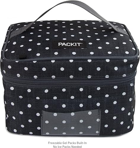 Miniatura 7 de PackIt Enfriador de leche materna y fórmula congelable, Scribble Dots