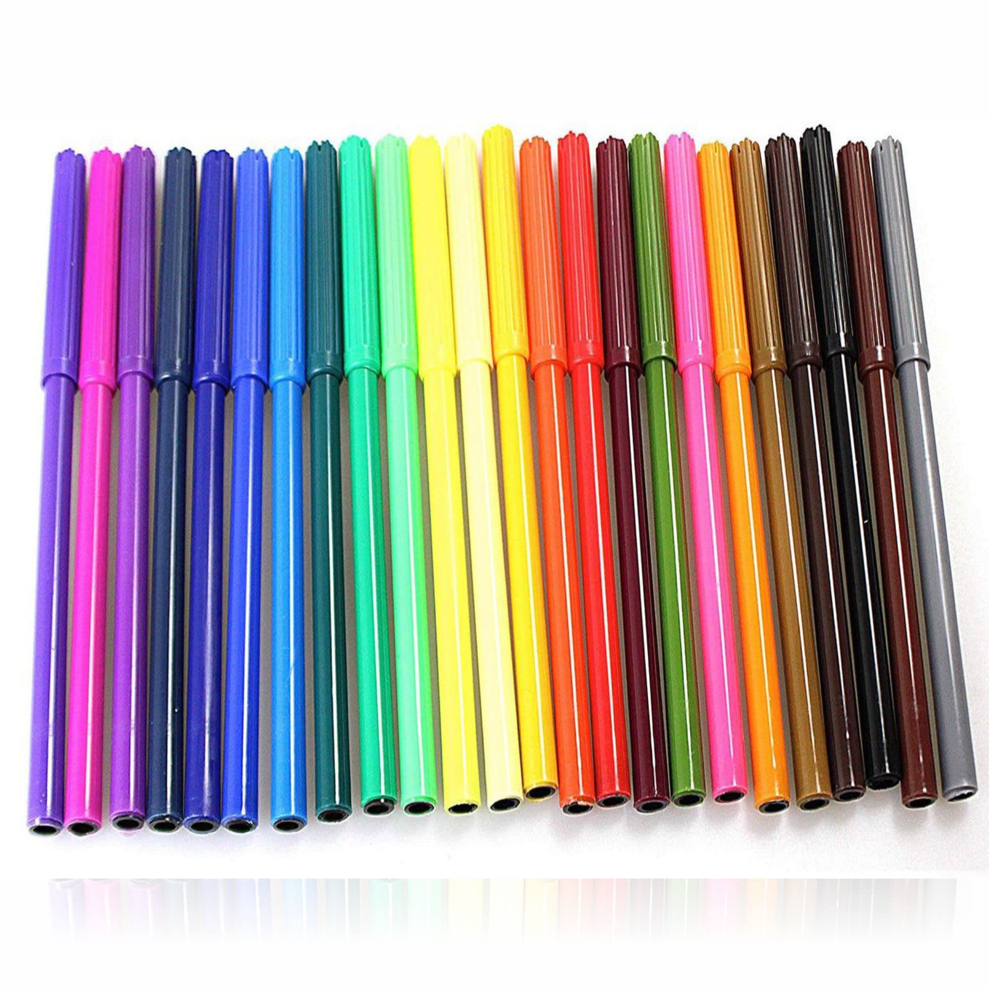 Buy Washable Felt Tip Fine Line Markers Chunky Magic Rainbow Colors Pen