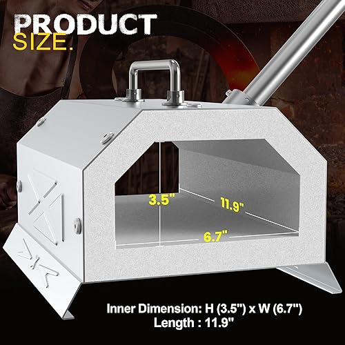 Miniatura 6 de Nelyrho Kit de inicio de forja de herrero, hecho de acero inoxidable, con regulador de 30 PSI, para herrería y fabricación de cuchillos, forja