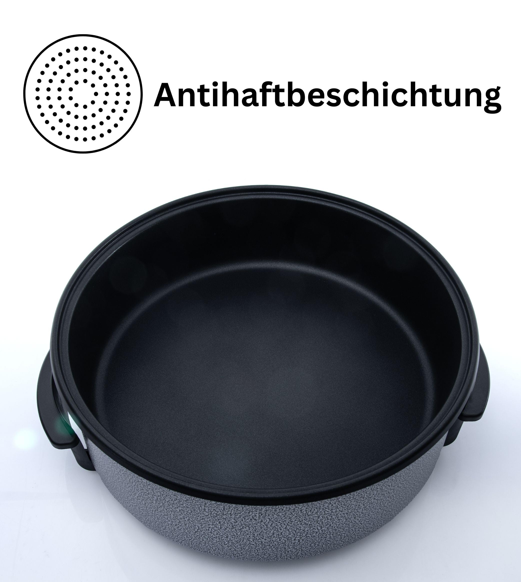 Partypfanne elektrische Multipfanne mit Antihaftbeschichtung Thermostat 36 x 7cm