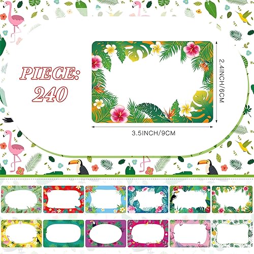 Miniatura 2 de Containlol 240 etiquetas autoadhesivas para nombre, etiquetas adhesivas de Halloween para regalos de fiesta de Halloween, envoltura de regalos,