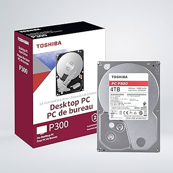 Toshiba P300 Internal 4TB Desktop PC HDD 5400 RPM Hard Drive