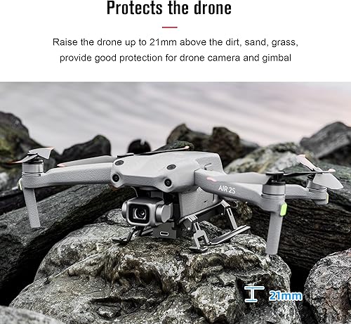 Miniatura 3 de Colorido tren de aterrizaje para DJI Air 2SMavic Air 2 plegable tren de aterrizaje con luces LED flash para DJI Air 2SMavic Air 2 Drone accesorio