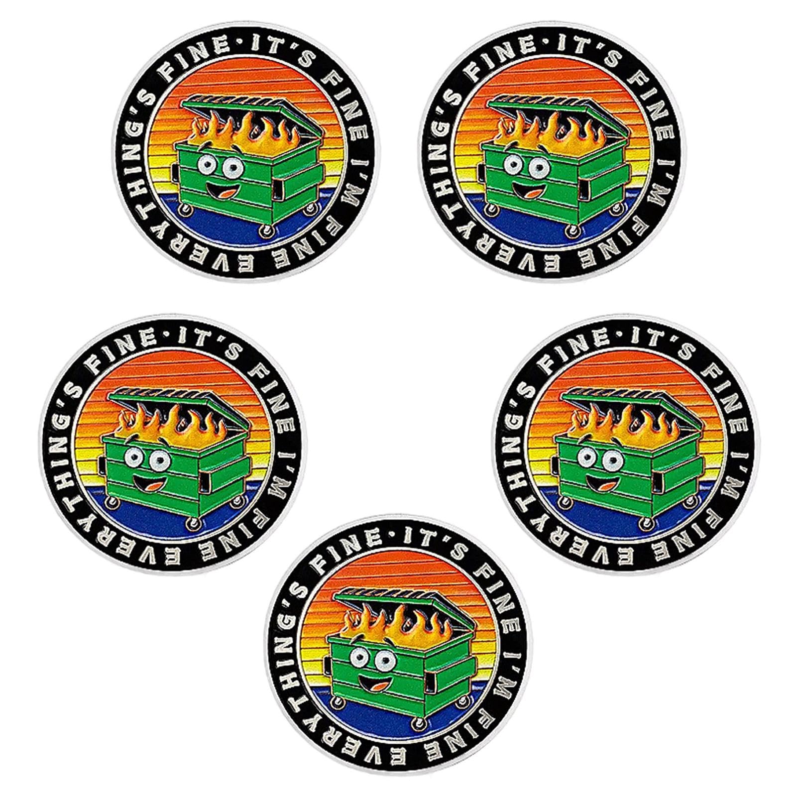 Challenge Coin - kolekcjonerska moneta | Motivational Coin | Fire Challenge Coin With Custom Engraving Fun Limited Cute Fire Challenge Coin Fire Challenge Coin For Men & Women