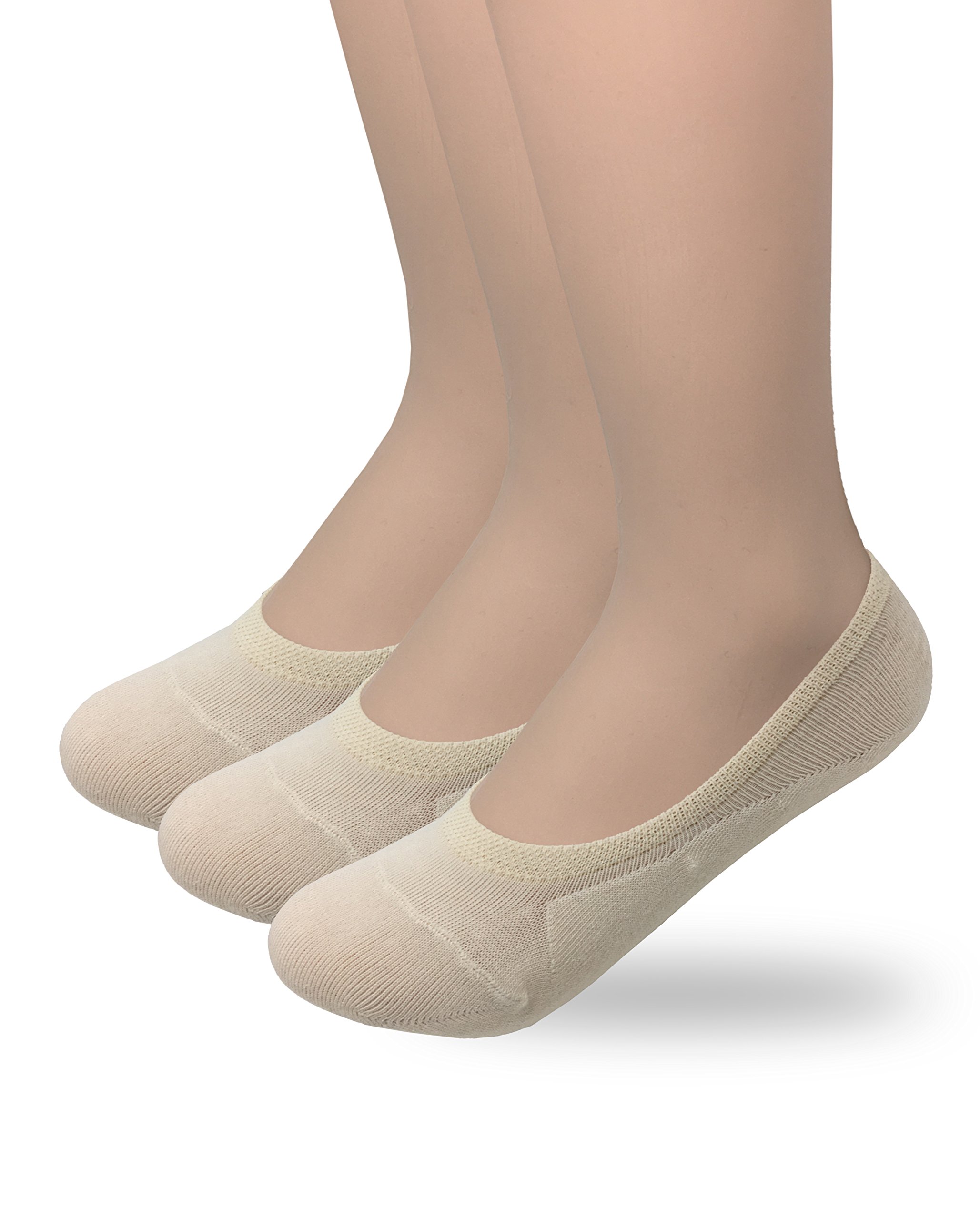 Eedor Women's 3 to 8 Pack Cotton Invisible Athletic Liners - Low Cut No Show Socks X17