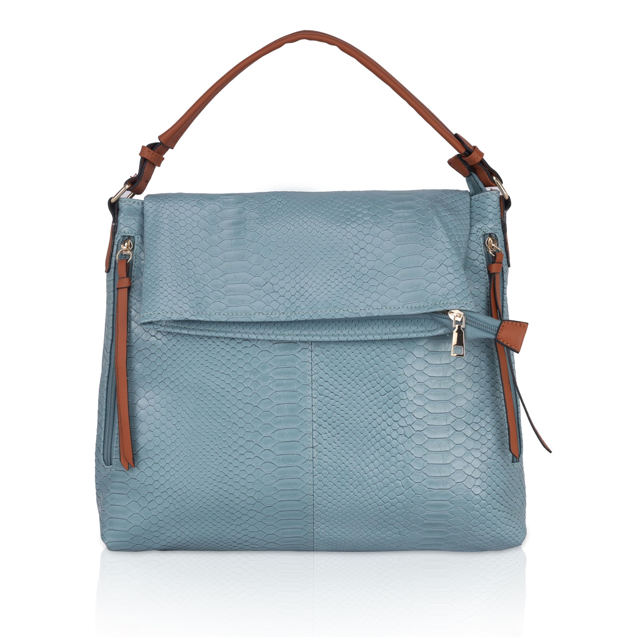 DAZZLE Pu Leather Versatile Elegance Pu Ladies Tote Cum Sling Bag With Multi-Pockets For Effortless Organization (Blue) (B0CVN53D7L) Amazon Price History, Amazon Price Tracker