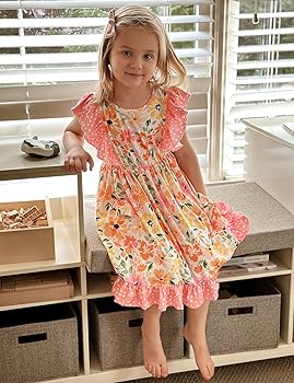 Amazon.com: Enlifety Toddler Dress 3T 4T Girls Floral