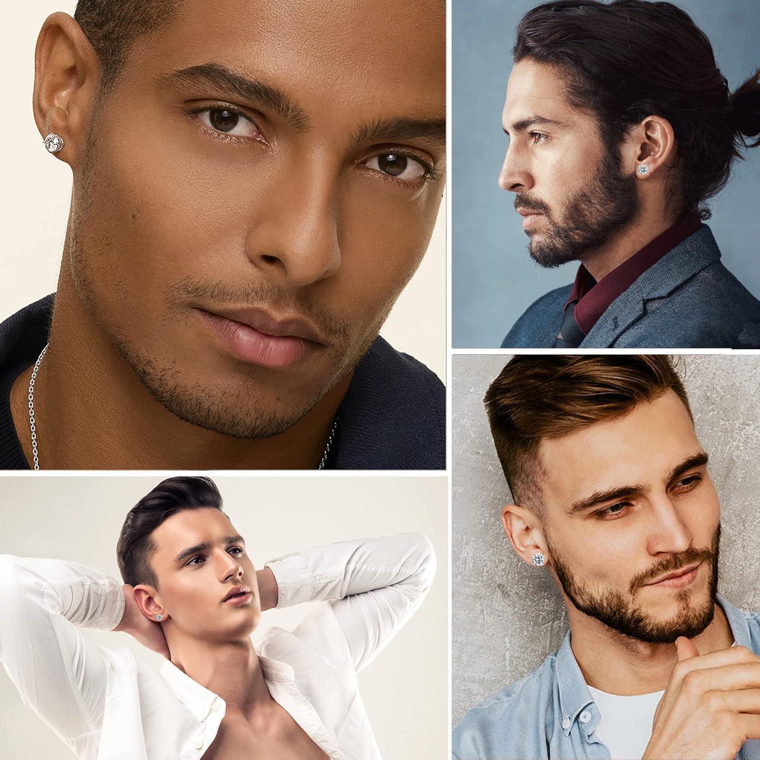 Sterling Silver Moissanite Stud Earrings - D Color VVS1 Brilliant Round Cut Lab Grown - S925 Friction-Back With Authenticity Certificate 1Ct 2Ct 3Ct - Image 5