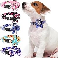 Vista 13 de Lindo Collar de Perro para Niño Floral Elegante Collar de Perro con Pajarita de Girasol Collar de Perro para Lindo Niño, Macho, Gatos, Perros