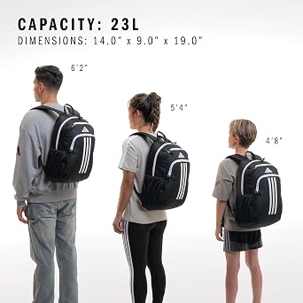 adidas boys originator backpack 23L M size durable athletic student laptop bookbag backpack bag