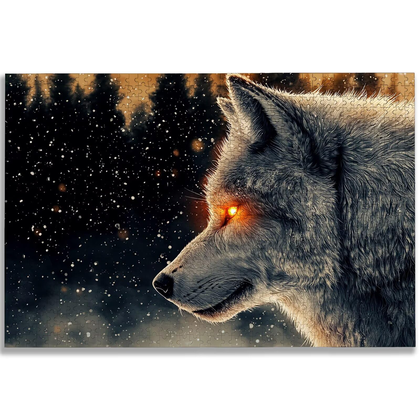 Puzzle 4000 Pezzi per Adulti, Puzzle Lupo4000 Pezzi Arte per Adulti e Ragazzi, Misura: 140x87 cm, Puzzles Animale in Legno Impegnativi, Puzzles per Idea Regalo Donna e Uomo, Decorazioni Casa, -3250