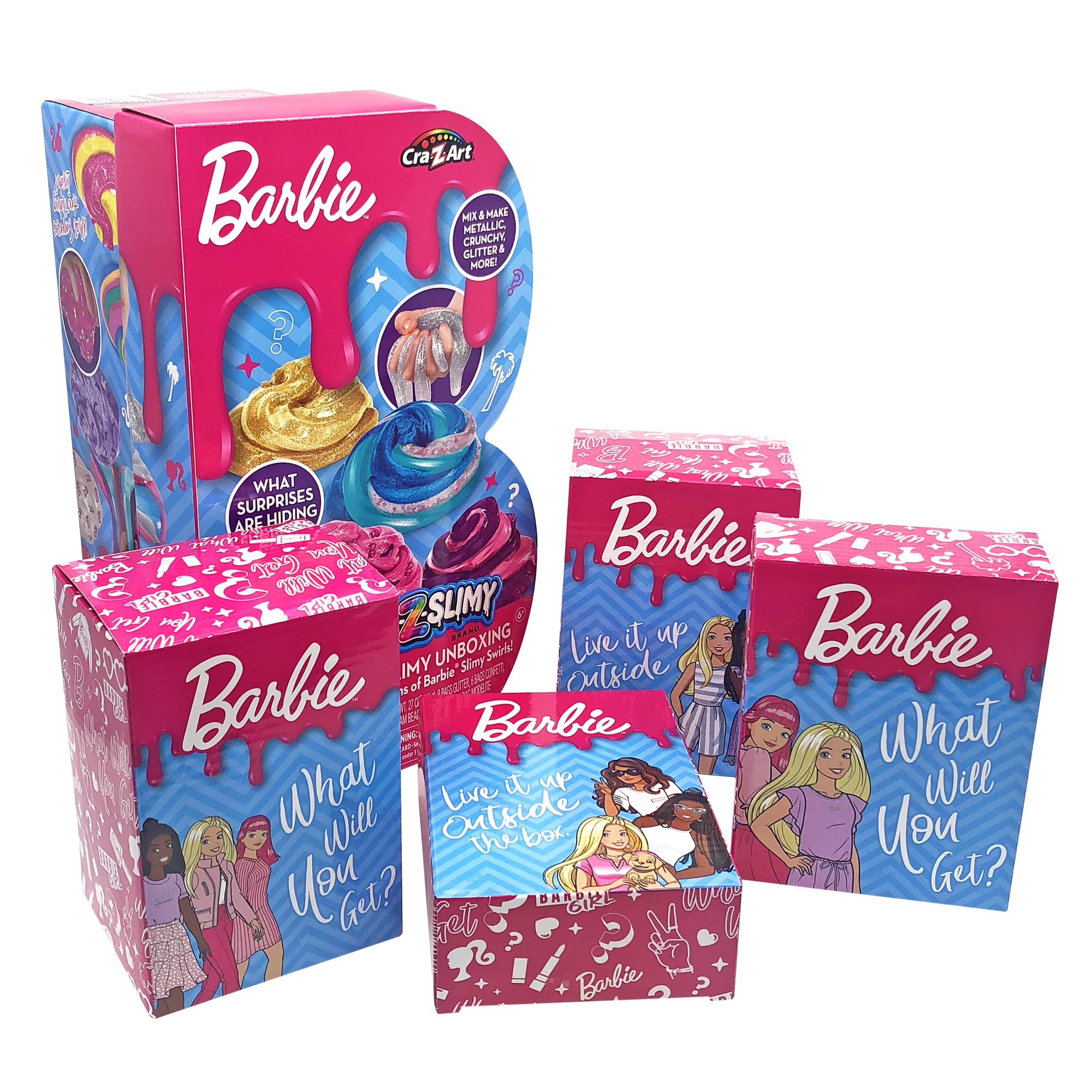 Amazon.com: Barbie CRA-Z-Slimy Super Slimy Unboxing Slime Kit, Mix