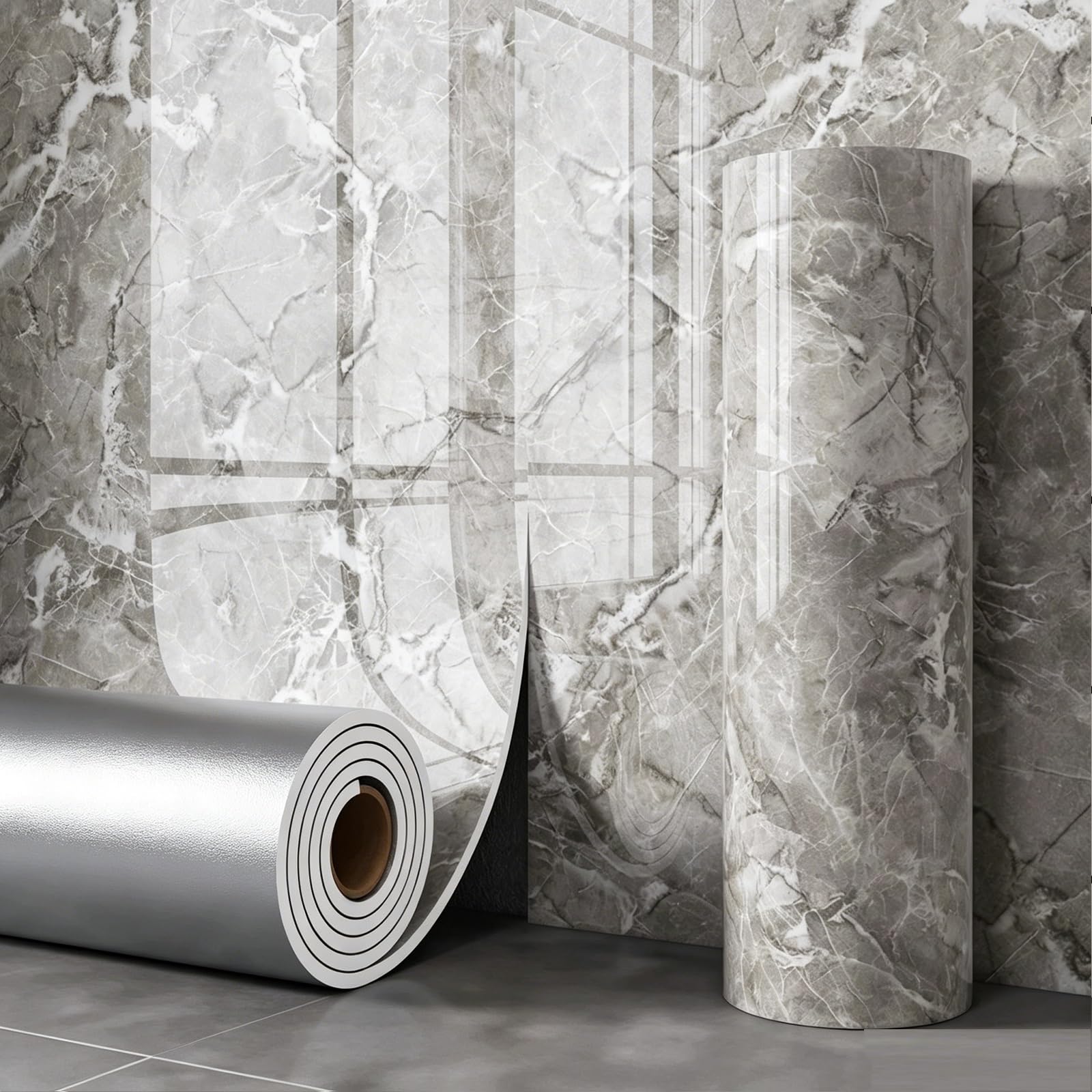 Zynqra F ﻿Peel And Stick Wall Paper,Marble Contact,Removable Sel Adhesive,Or Walls Decorative Vinyl,Bedroom, Kitchen Bathroom Cabinets(,L10m/393.7In*W60cm/23.6In)