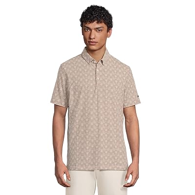 adidas Golf Go To Printed Stripe Golf Polo Shirt Men