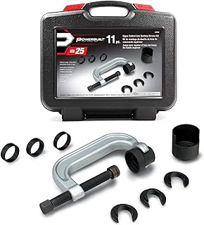 Powerbuilt Upper Control Arm Bushing Service Tool Set for Ford, GM and Chrysler, Remove and Install Car Bushings, 648604
