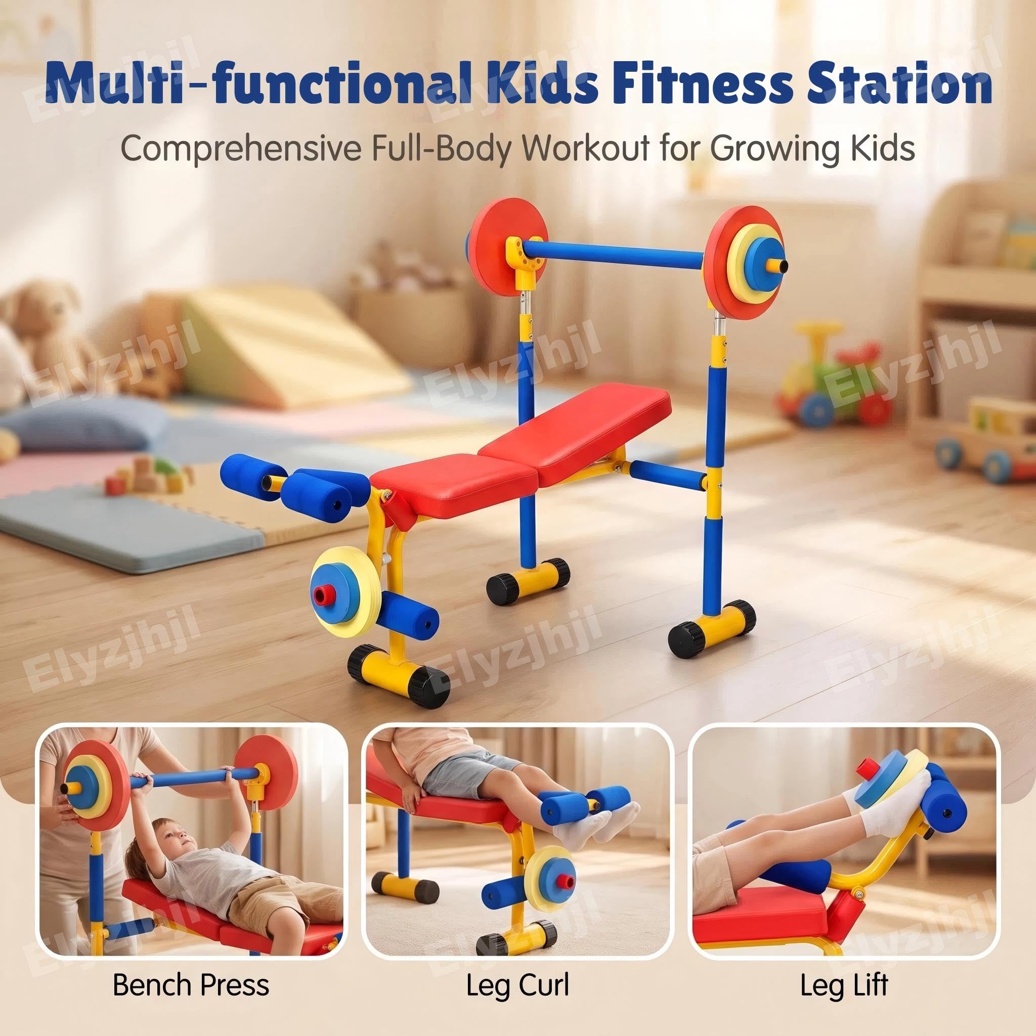 Hantelbank-Set für Kinder, Fitnessgerät