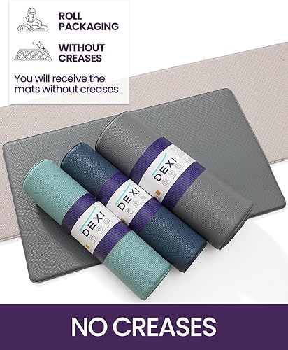 Miniatura 6 de DEXI Juego de 2 tapetes de cocina acolchados antifatiga, juego de 2 tapetes de cocina antideslizantes, impermeables, cómodos de pie, 17 x 29 + 17 x