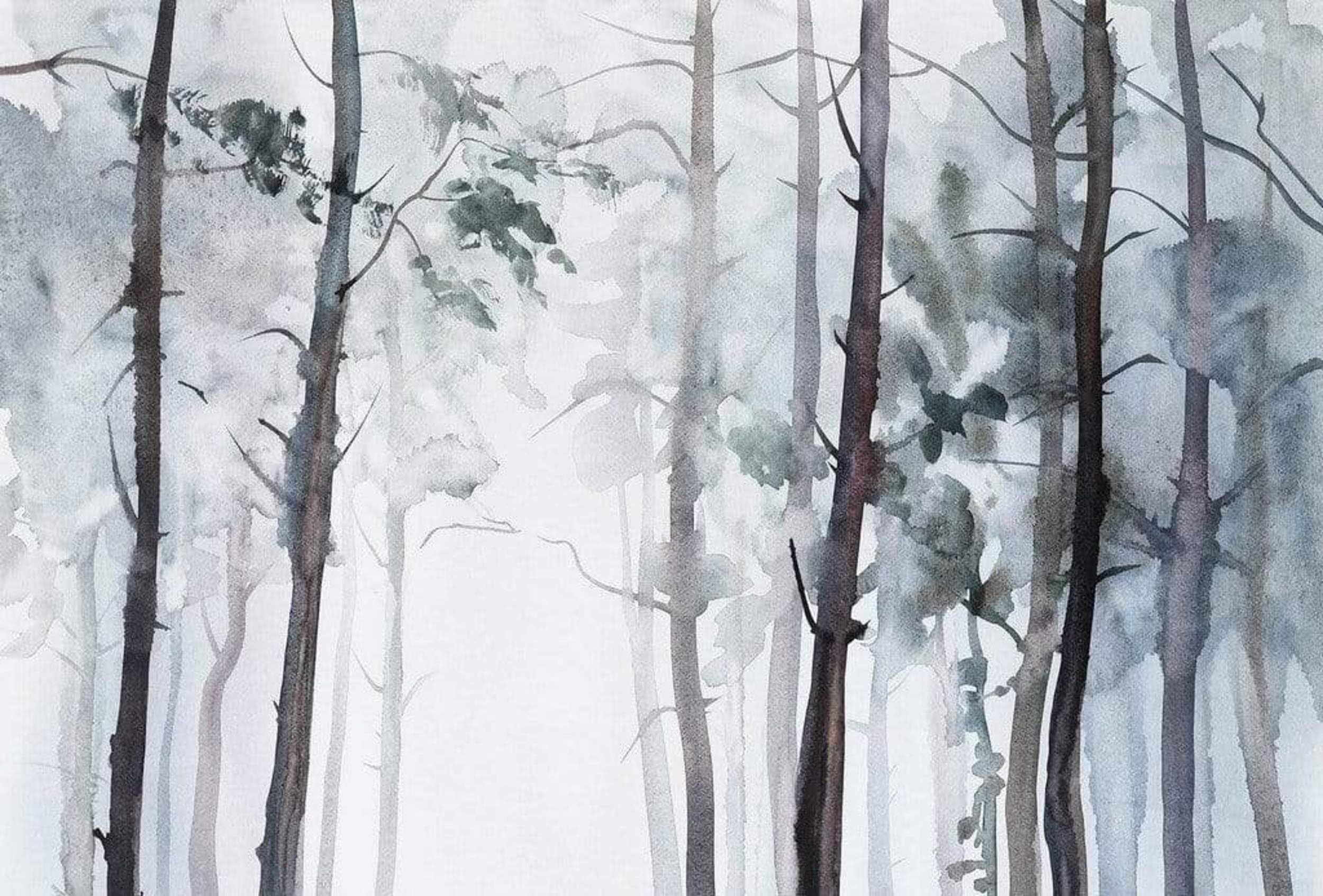 Wizard+Genius Watercolour Forest Non-Woven Wall Mural 384x260cm 8-panels
