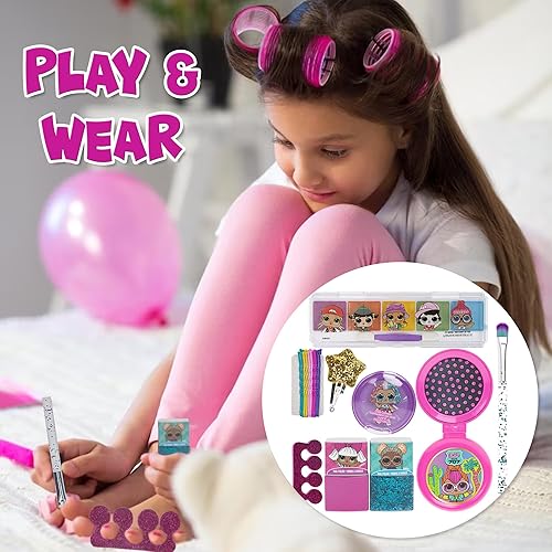 Miniatura 5 de LOL Surprise Townley Girl - Bolsa de maquillaje con esmalte de uñas despegable sombra de ojos accesorios para el cabello purpurina corporal y más