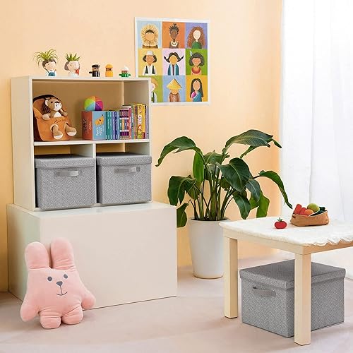 Miniatura 3 de GRANNY SAYS - Contenedores con tapas y asas para clóset, canasta rectangular, caja de tela para almacenamiento