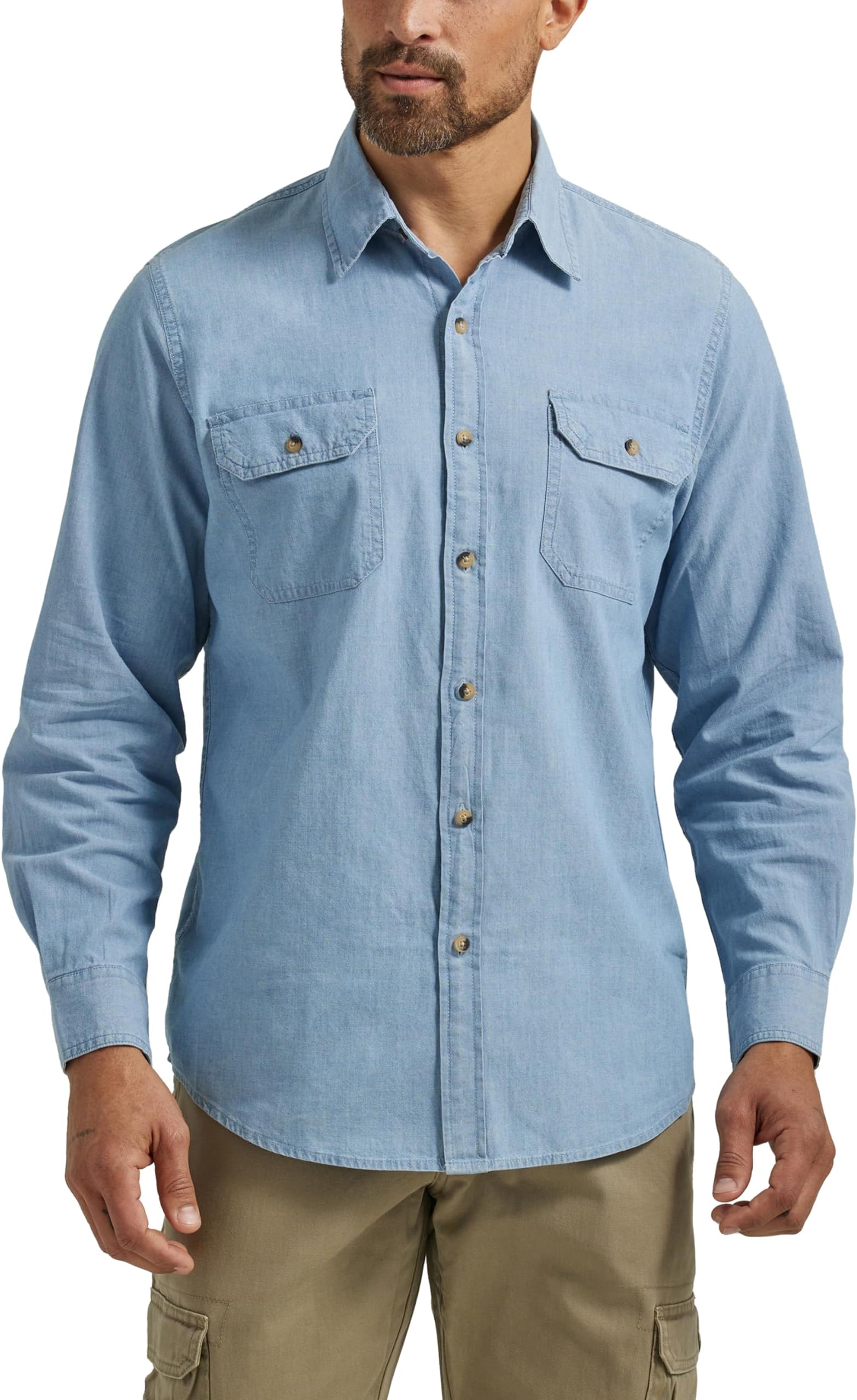 Men's Long Sleeve Classic Woven Shirt