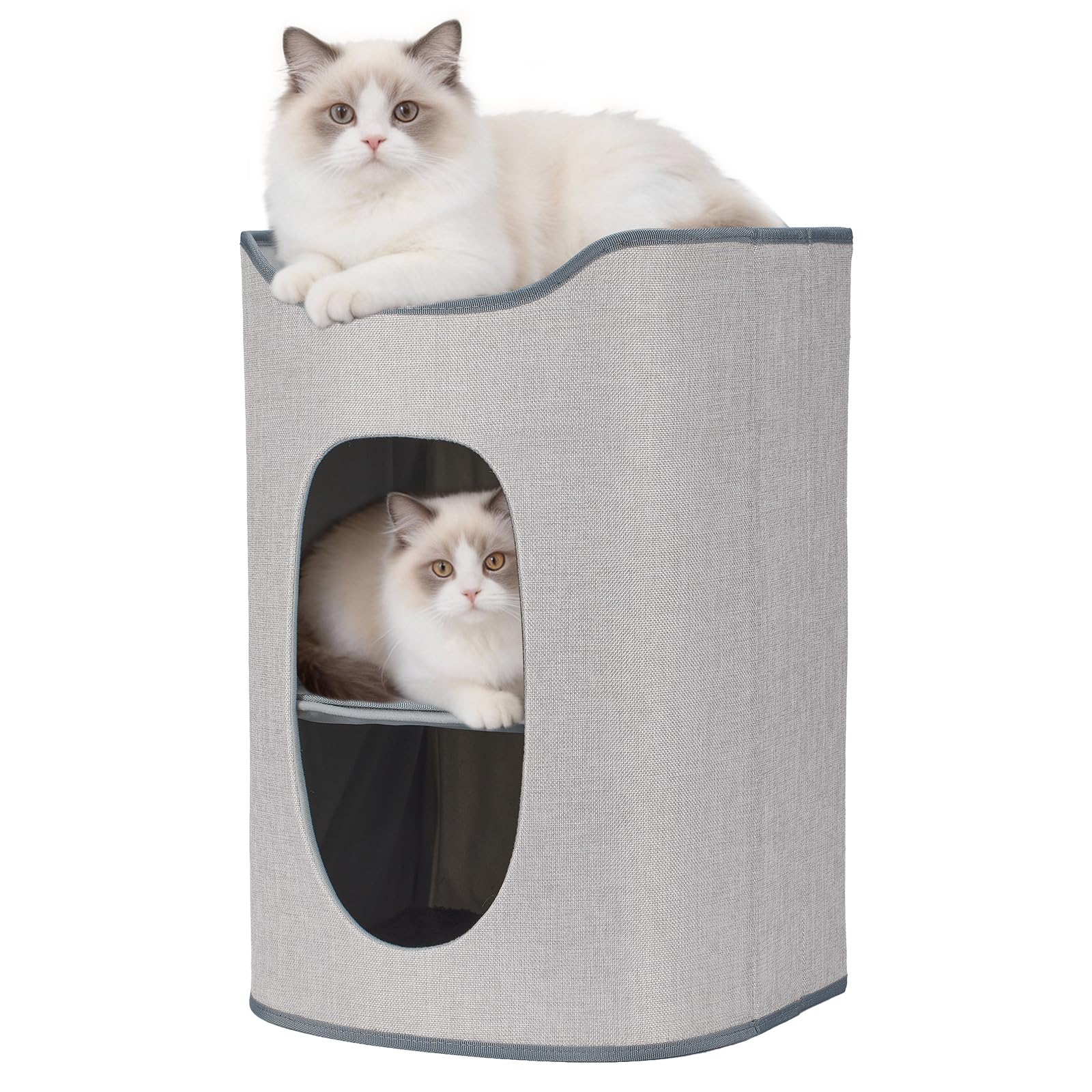 Niche pliable pour animal de compagnie, abri peluche en polyester