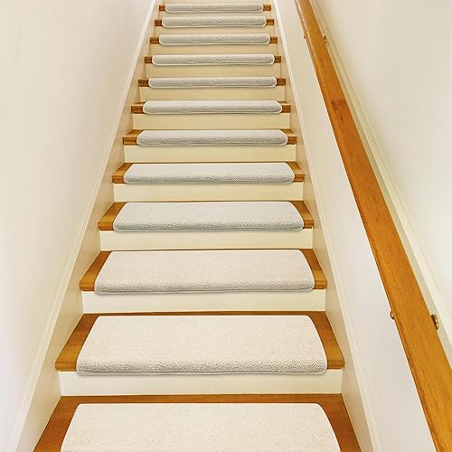 Miniatura 2 de PURE ERA Bullnose - Juego de peldaños para escaleras sin cinta, antideslizantes, protectores de escaleras para interiores, fundas suaves y