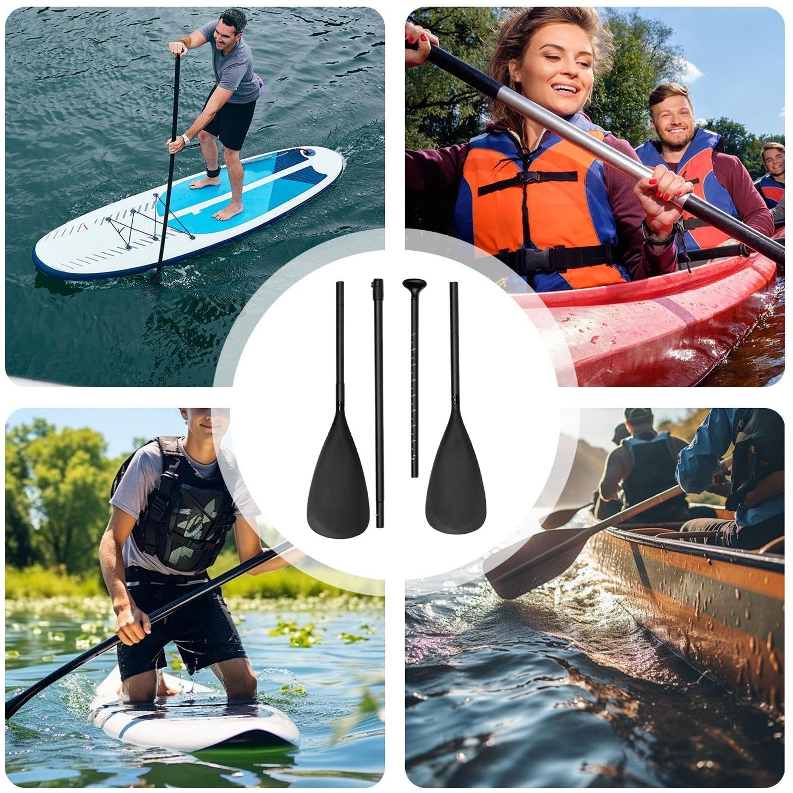 Wiosło do przenośna nastawna deska | Kajakarstwo łódkarstwo kanuowanie wiosło Do wędkowania, kajakarstwa, paddleboardu, wody, jeziora, dzieci, młodzieży,