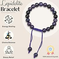 Vista 258 de Amazing Gemstone Crystal Bracelet for Women Men's Gifts - Protection Healing Crystal Bracelet - 8mm Gemstone Beaded Adjustable Bracelet Pulseras