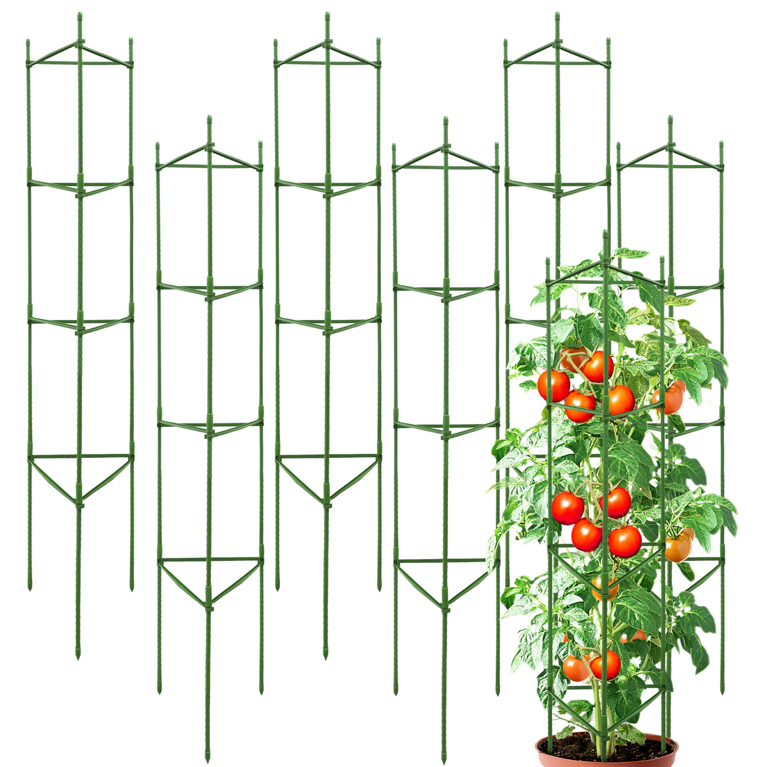 SORANGEUN 63-Inch Tomato Cages