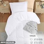 Utopia Bedding Duvet Cover Twin Size Set with Pillow Sham - Comforter Cover with Zipper Closure, 68X90 Inches & Pillow Sham 20X26 Inches (White) Comforter Not Included