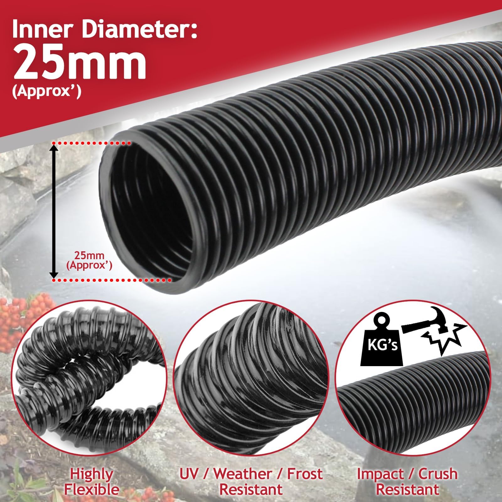10 Best Flexible Pond Hoses For AP Automotive 32mm X 15 Metre Corrugated PVC - July 2025