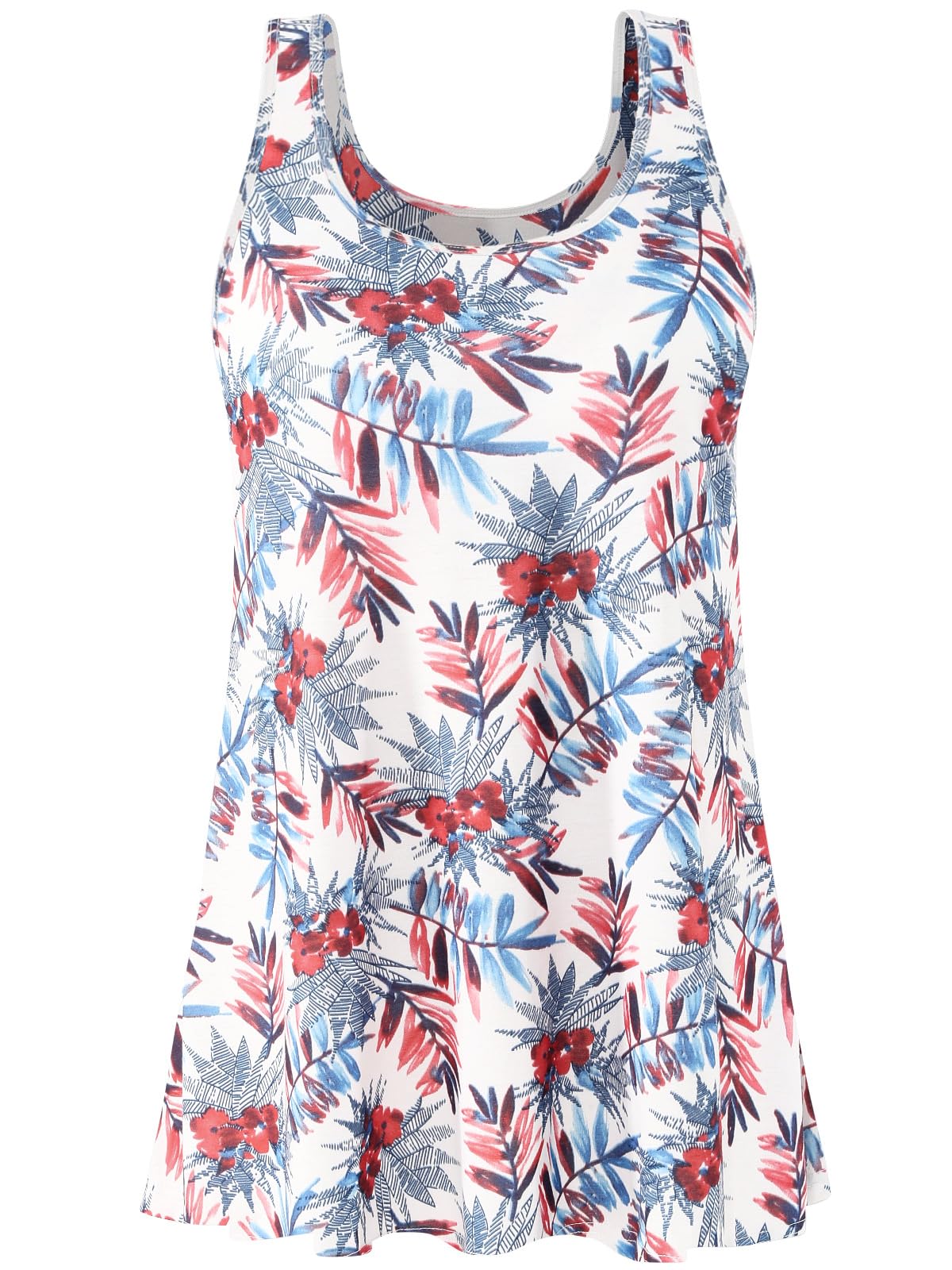 Komfokore Damen Tanktop mit Integriertem BH Unterhemden Lässig Fließen Top ‌Locker Geschnitten Ärmellose Shirt‌ S-XXXXL‌