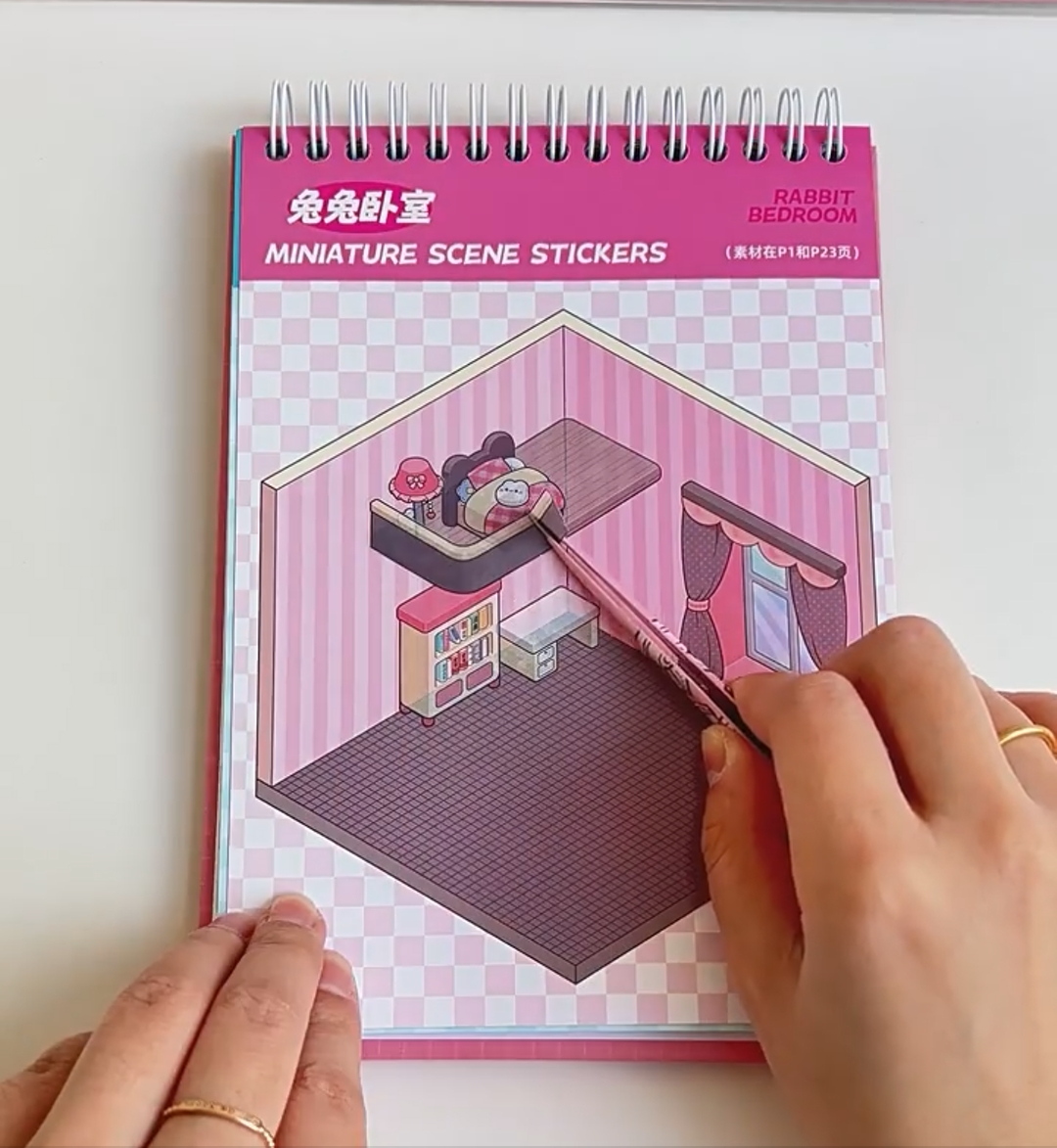 Amazon.com: TIYIMIYUXU 3D Sticker Scene Book,Sticker Therapy for