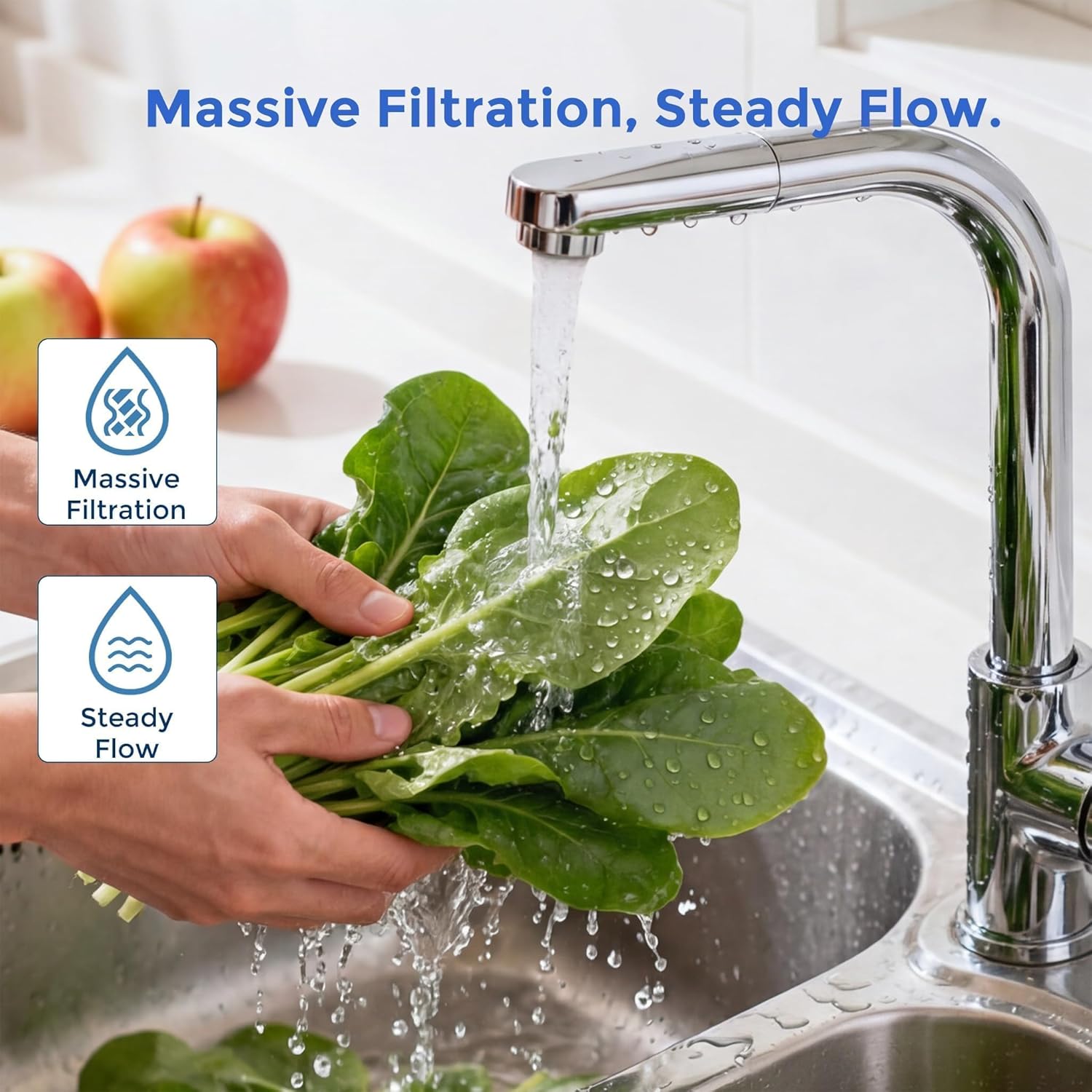5 Micron PP Sediment Water Filter Cartridge 10" x 2.5" Whole House Replacement Compatible with All Standard 10-Inch RO and Well Water Filter Systems, HF-150A, WH-S200-C, AP11T, 6 Pack
