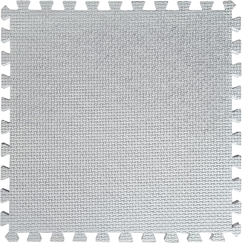 Miniatura 7 de Jaderlu 15 alfombras modulares entrelazadas de 11.8 pulgadas de grosor para caravana, alfombras de espuma EVA suaves y esponjosas, alfombras