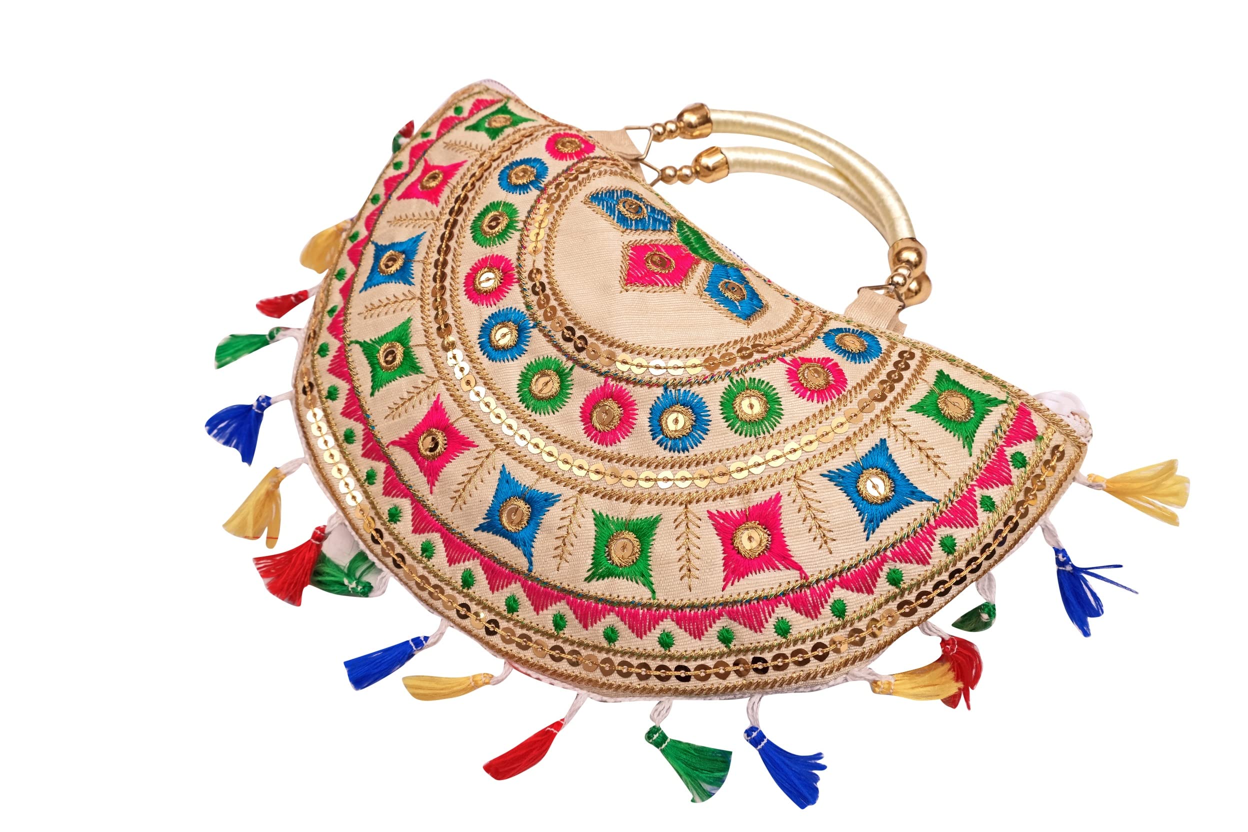 Women Clutch And Handbag Cream Clutch 9 Inch