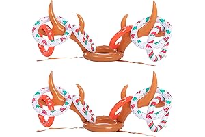 JOYIN 14 PCS Inflatable Reindeer Antler Toss Game