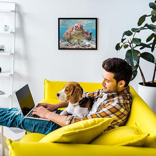 Miniatura 3 de Sea Turtle Swimming In Ocean - Sea Turtle Wall Print, Coastal And Nautical Theme Wall Decor Print Is Ideal For Home Decor, Lake House Decor, Office