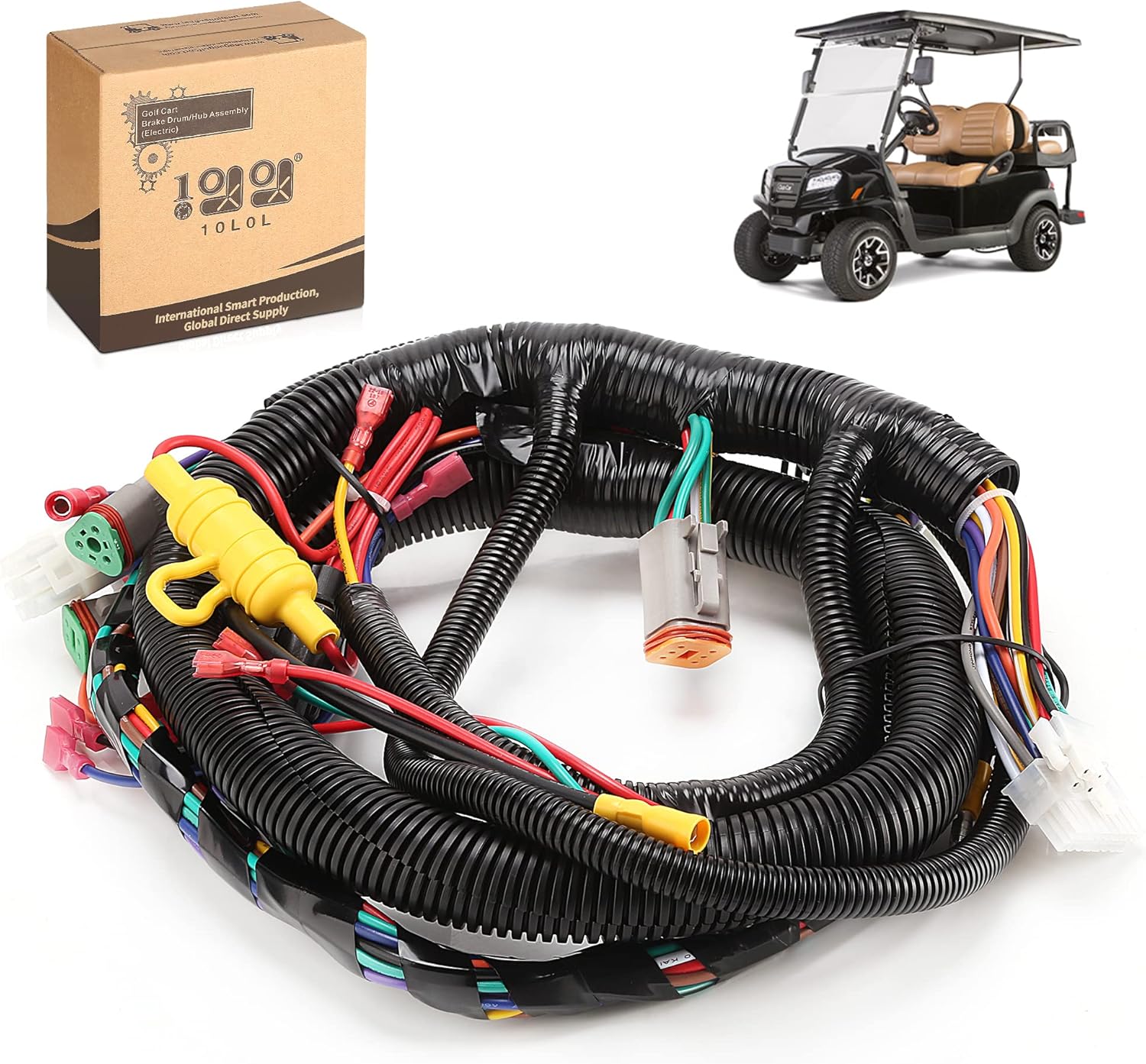 10L0L Golf Cart Main Wire Harness for Club Car Precedent & Tempo 2014-Up, Compatible with Gas and Electric Models, Replaces OEM 104023201