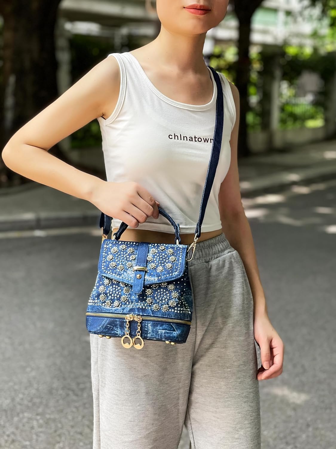 Bling Rhinestone Evening Purse for Women, Sparkling Crystal Clutch Handbag, Stunning Shoulder Bag for Party - Image 3