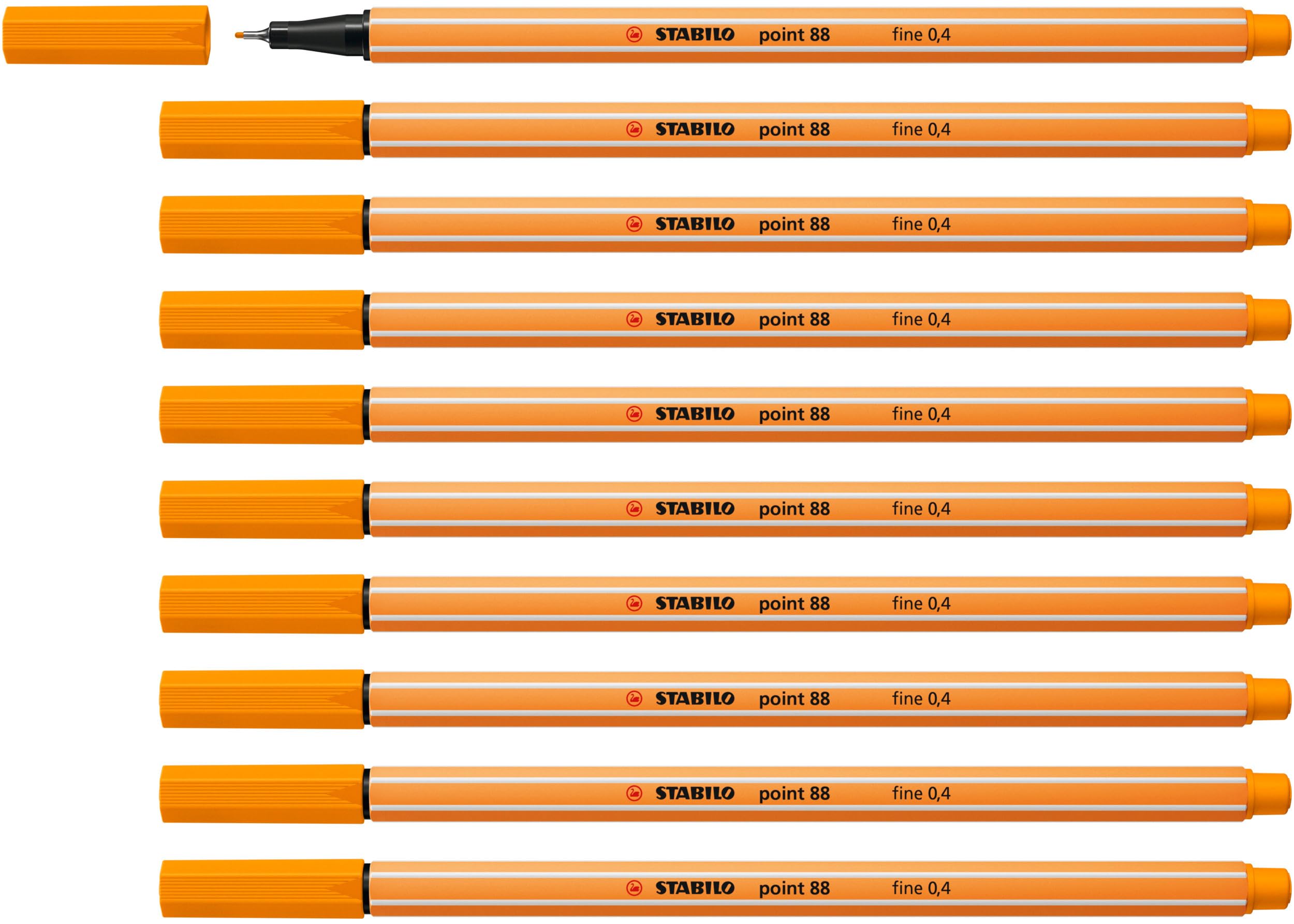 STABILO - Fineliner - point 88-10er Pack - orange