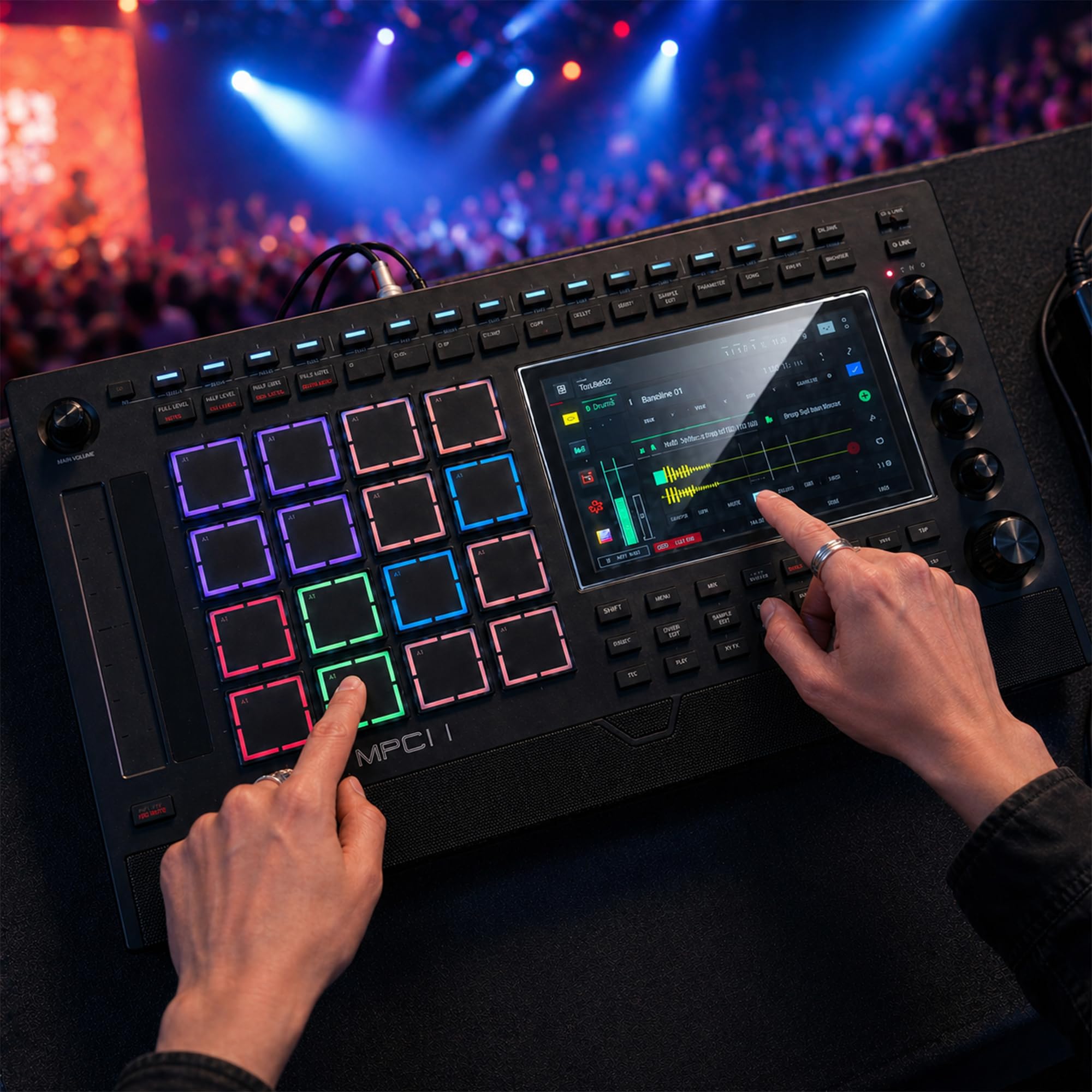 Musiin Audio Workstation 7 pollici, pellicola protettiva touch screen compatibile con MPC Live 3/MPC Live 2/MPC Key 37 e 61/MPC One+, protezione touch screen ultra trasparente in vetro temperato con