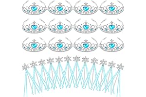 HyDren Snowflake Wand Silver Tiaras and Crowns