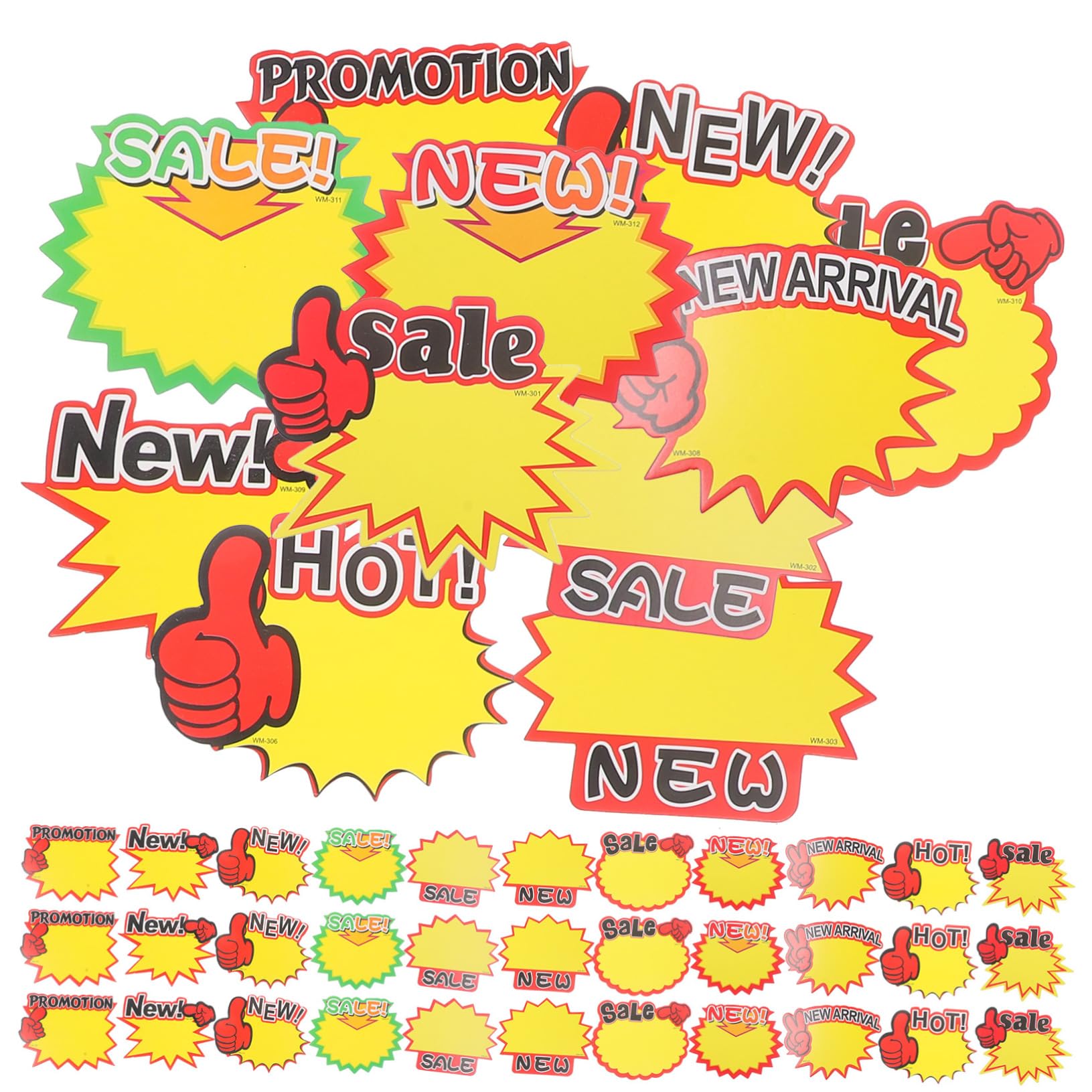 PRETYZOOM 3 Set Etichette Cartellini Per Supermercati E Negozi Al Dettaglio Per Esposizione Prezzi E Informazioni Prodotto Facili Pratiche Per Uso 600 Pezzi*3